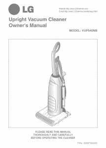 Handleiding LG VTUP545NB Stofzuiger