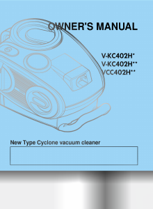 Manual LG V-KC402HEU Vacuum Cleaner