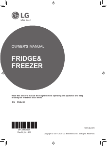 Manual LG GSB760PZXV Fridge-Freezer