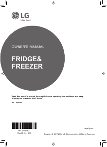 Manual LG GSL960PZBV Fridge-Freezer