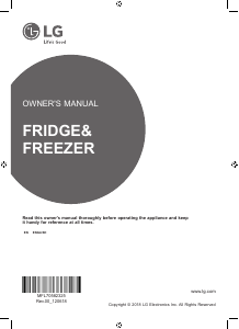 Manual LG GMJ844PZKV Fridge-Freezer