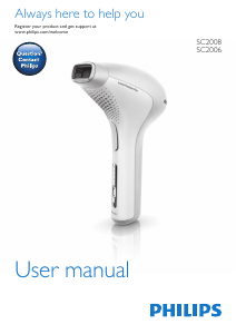 Manual Philips SC2006 Lumea Precision IPL Device