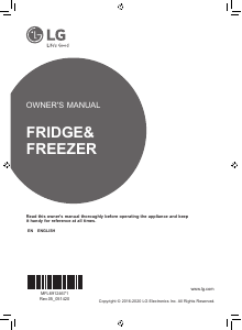 Manual LG GSJ560PZXV Fridge-Freezer