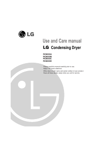 Handleiding LG RC8003A Wasdroger