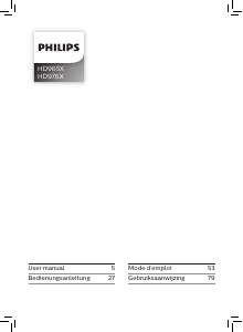 Mode d’emploi Philips HD9760 Friteuse