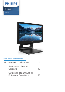 Mode d’emploi Philips 162B9TN B Line Moniteur LED