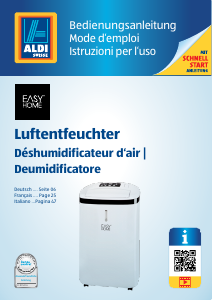 Manuale EasyHome 92474 Deumidificatore