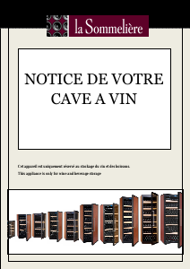 Mode d’emploi La Sommelière CTP300 Cave à vin