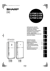 Manual de uso Sharp SJ-68M-SL Frigorífico combinado