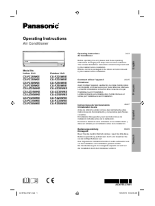 Manual de uso Panasonic CU-UZ25WKE Aire acondicionado