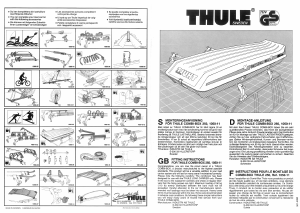 Handleiding Thule Combibox 250 Dakkoffer
