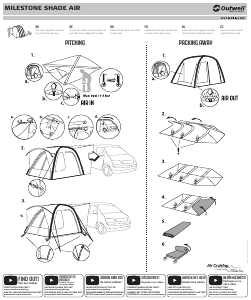 Handleiding Outwell Milestone Shade Air Tent