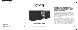 Manual Gear4 HouseParty Rise Speaker Dock