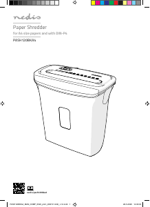 Manuale Nedis PASH120BKA4 Distruggidocumenti