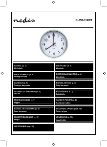 Manual Nedis CLWA110WT Relógio