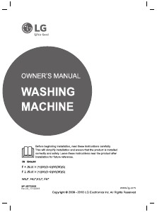 Manual LG F4J609SS Washing Machine