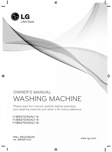 Manual LG F12B9QDA5 Washing Machine