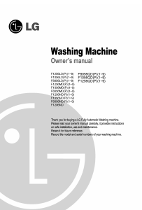 Manual LG F1206ND Washing Machine