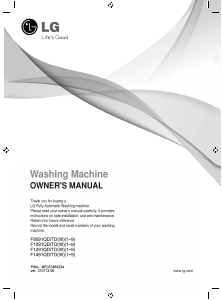 Manual LG F1291QD Washing Machine