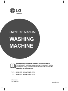 Manual LG F1296TDA5 Washing Machine