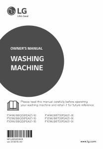 Manual LG F1296TDA7 Washing Machine