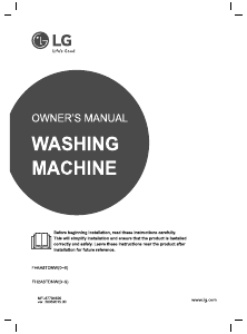 Manual LG FH4A8TDN4 Washing Machine