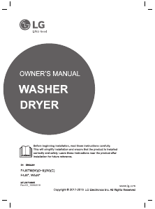 Manual LG W5J6AM0WW Washer-Dryer