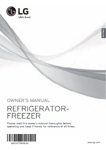 Manual LG GBF548PZDZH Fridge-Freezer