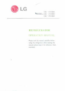 Manual LG GC-249CS Fridge-Freezer