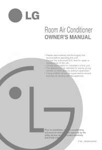 Manual LG LS-N3821HL Air Conditioner