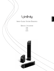 Mode d’emploi Infinity Classia CC225 Haut-parleur