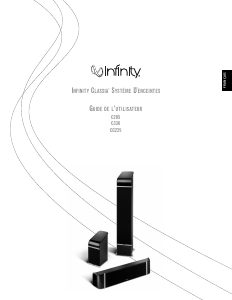 Mode d’emploi Infinity Classia C336 Haut-parleur