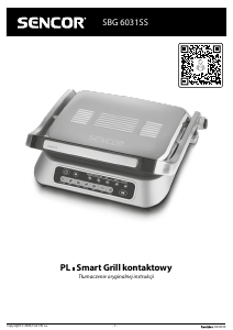 Instrukcja Sencor SBG 6031SS Kontakt grill
