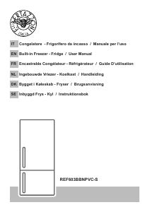 Mode d’emploi Bertazzoni REF603BBNPVC-S Réfrigérateur combiné