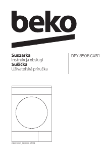 Návod BEKO DPY 8506 GXB1 Sušička