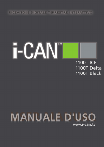 Manuale i-Can 1100T Black Ricevitore digitale