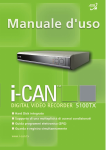 Manuale i-Can 5100TX Ricevitore digitale