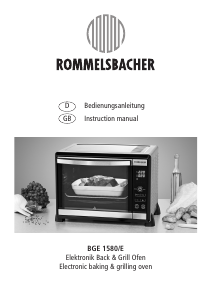 Bedienungsanleitung Rommelsbacher BGE 1580/E Backofen