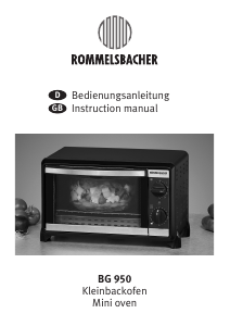 Bedienungsanleitung Rommelsbacher BG 950 Backofen