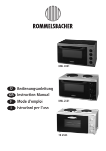 Mode d’emploi Rommelsbacher KM 2501 Four