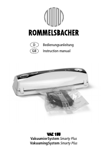 Bedienungsanleitung Rommelsbacher VAC 155 Vakuumierer