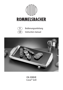 Handleiding Rommelsbacher CG 2303/E Bakplaat