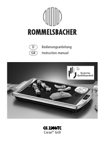 Bedienungsanleitung Rommelsbacher CG 2308/TC Tischgrill