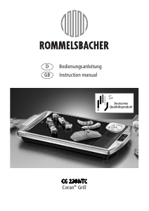 Manual Rommelsbacher CG 2308/TC Table Grill