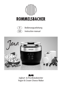 Handleiding Rommelsbacher JG 80 Yoghurtmaker