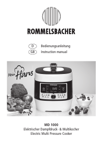 Bedienungsanleitung Rommelsbacher MD 1000 Multikocher