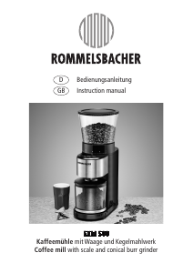 Bedienungsanleitung Rommelsbacher EKM 500 Kaffeemühle