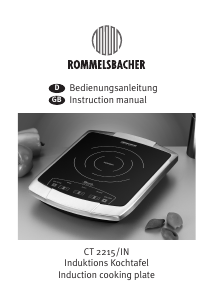 Handleiding Rommelsbacher CT 2215/IN Kookplaat