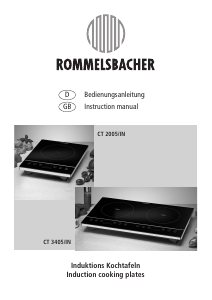 Handleiding Rommelsbacher CT 2005/IN Kookplaat