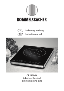 Handleiding Rommelsbacher CT 2100/IN Kookplaat